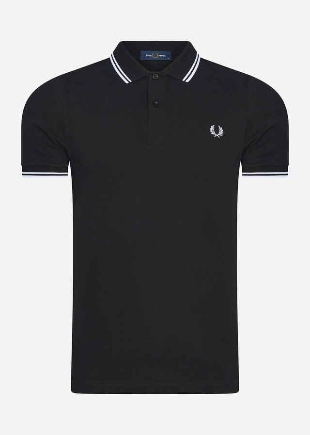 Fred Perry Poloshirts  Twin tipped fred perry shirt - black white white 