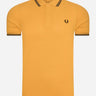 Fred Perry Polo's  Twin tipped fred perry shirt - gold black black 