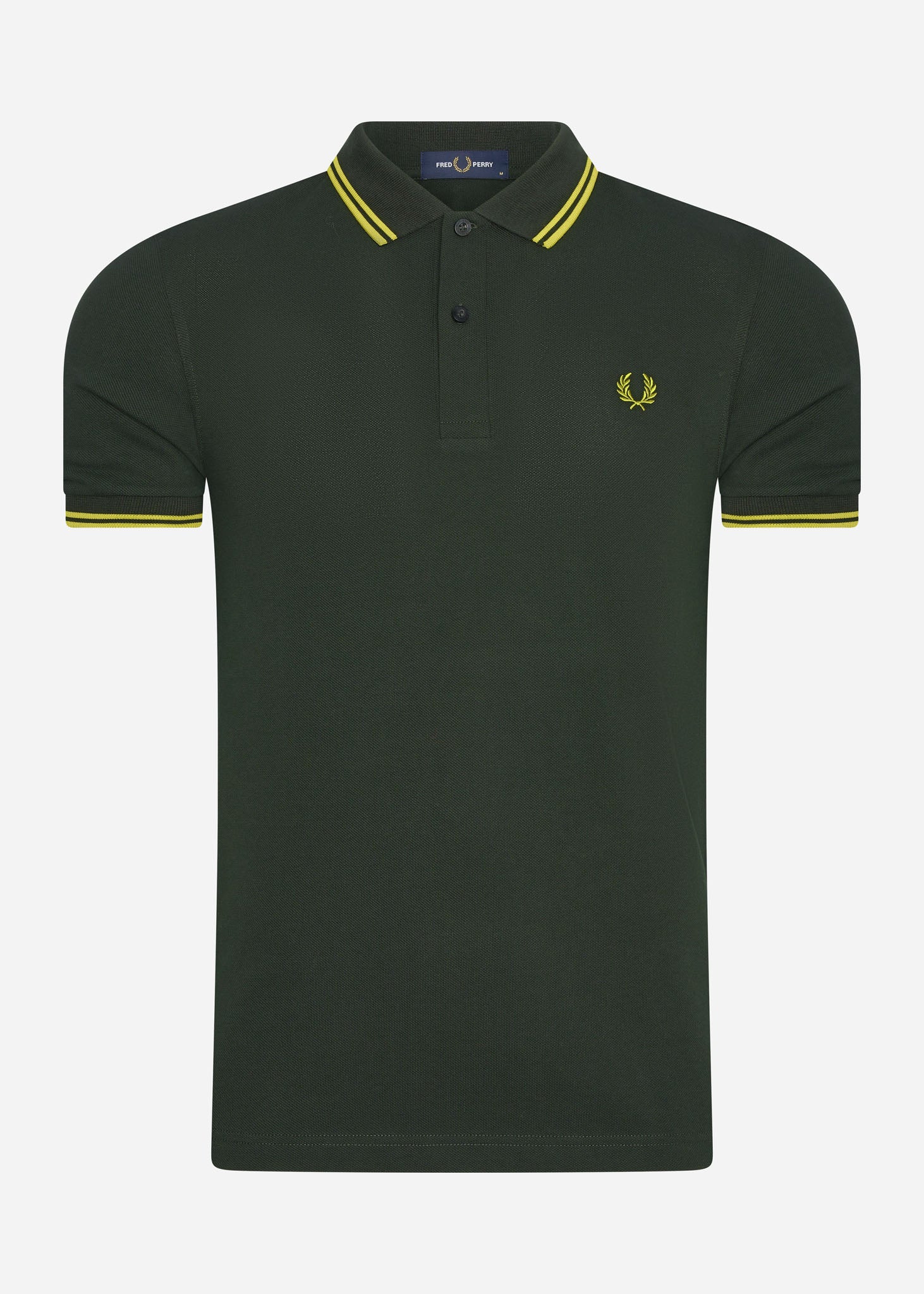 Fred Perry Polo's  Twin tipped fred perry shirt - brit green citron 
