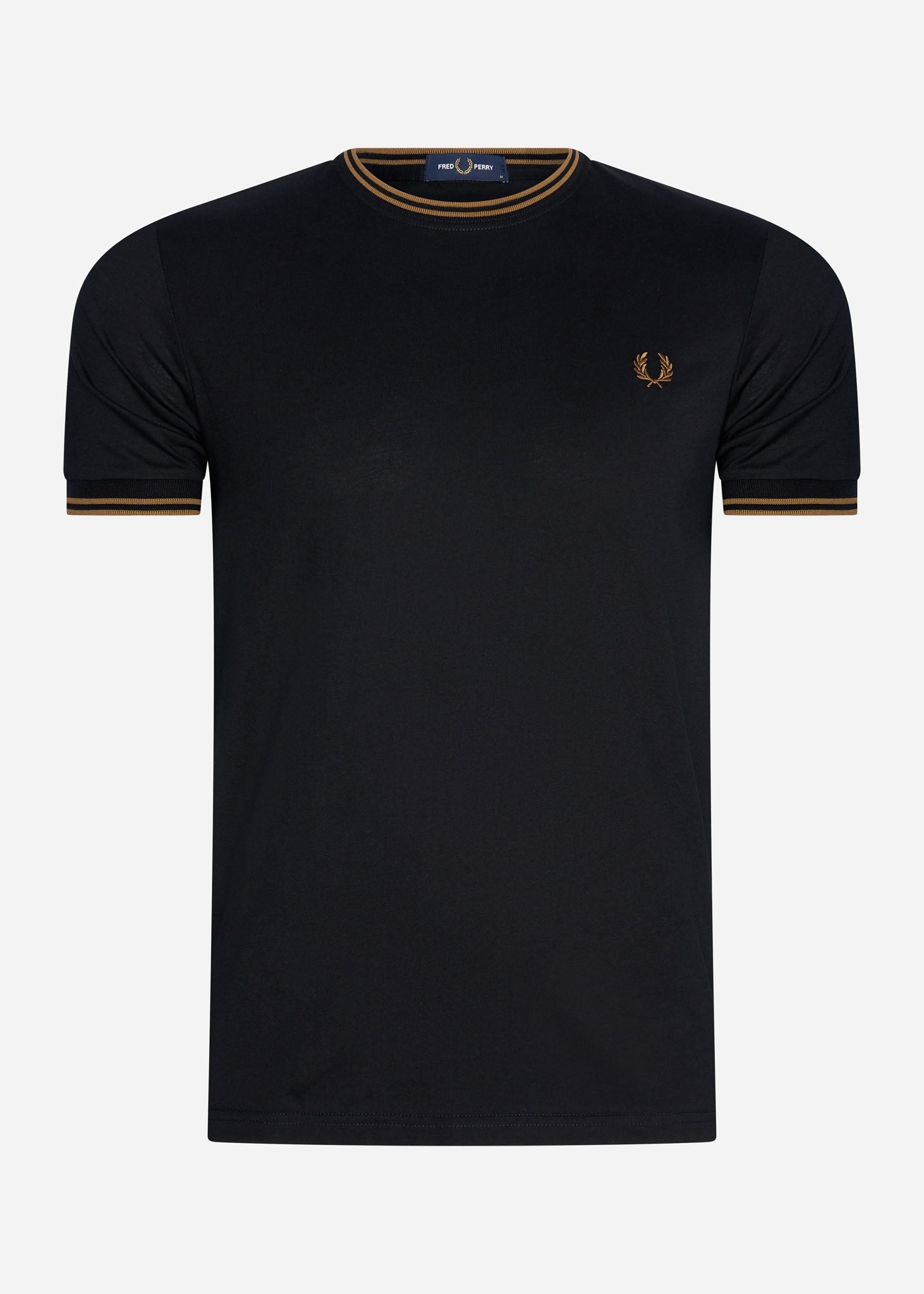 Fred Perry T-shirts  Twin tipped t-shirt - black shadedston 