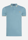 Fred Perry Polo's  Twin tipped fred perry shirt - ash blue ecru gold 