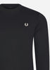 Fred Perry Truien  Crew neck sweatshirt - black 