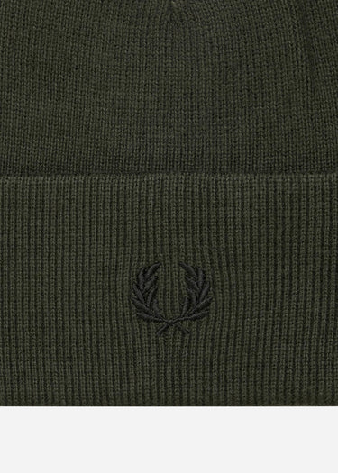 Fred Perry Mutsen  Merino wool beanie - hunting green 