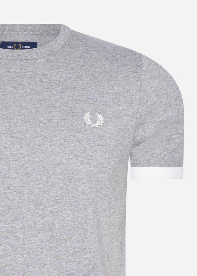 Fred Perry T-Shirts  Ringer t-shirt - steel marl 