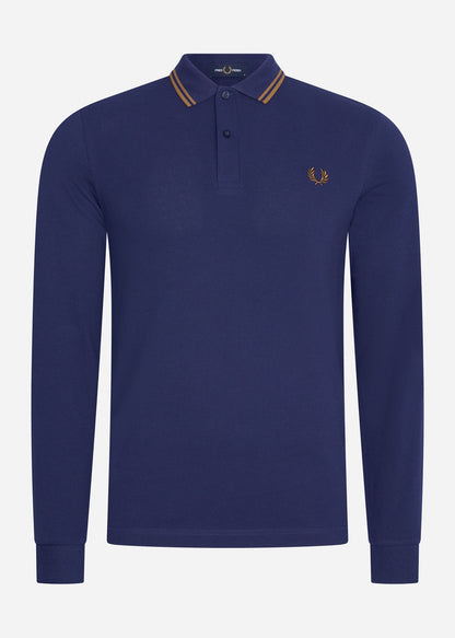 Fred Perry Longsleeve Polo's  LS twin tipped shirt - french navy 