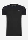 Barbour T-shirts  Tartan sports tee - black 