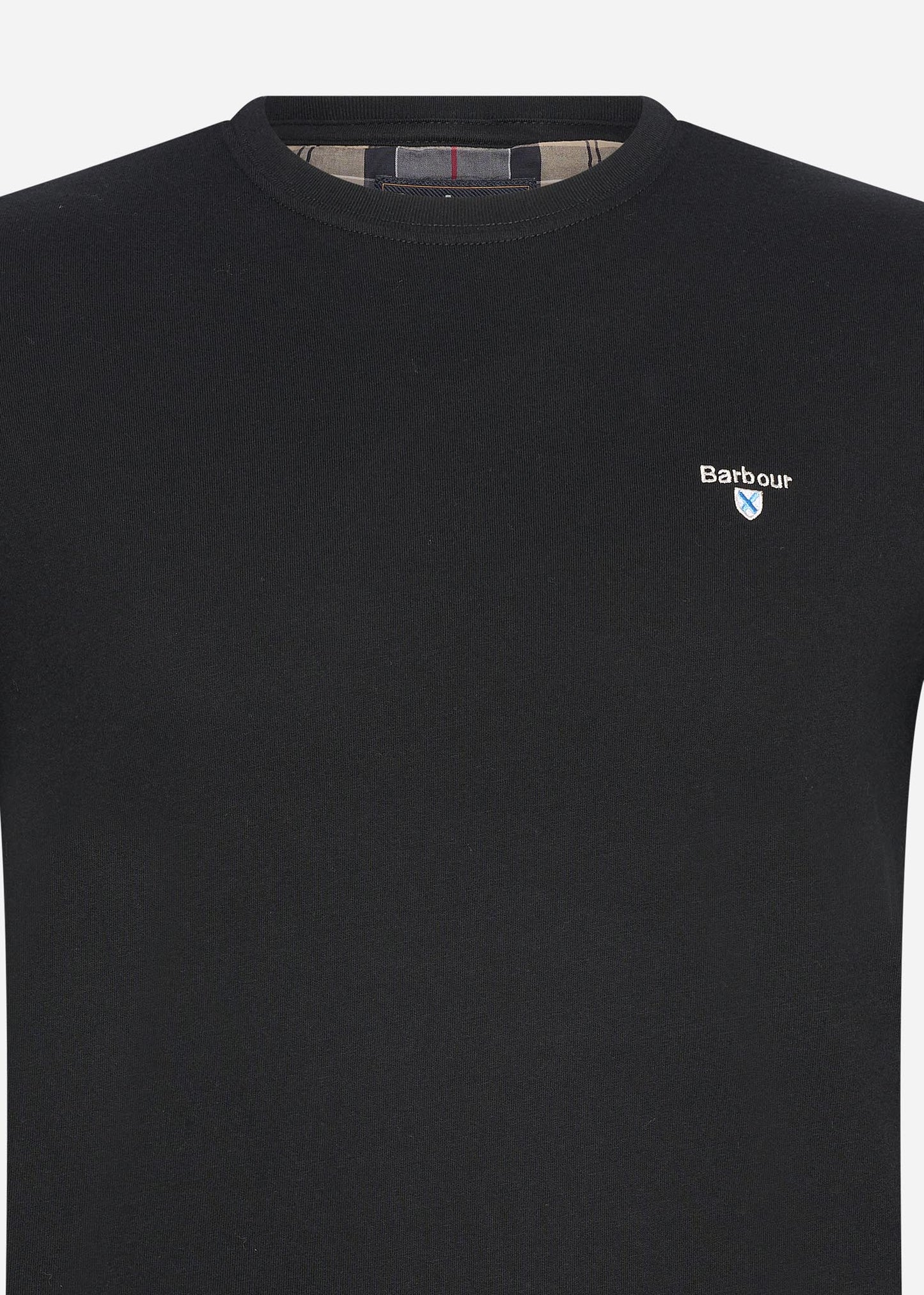 Barbour T-shirts  Tartan sports tee - black 