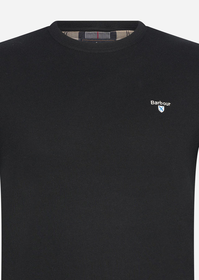 Barbour T-Shirts  Tartan sports tee - black 