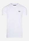 Barbour International T-shirts  Essential small logo tee - white 