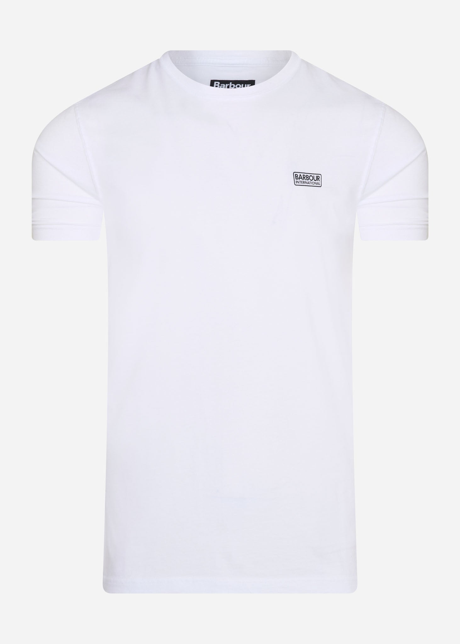 Barbour International T-shirts  Essential small logo tee - white 