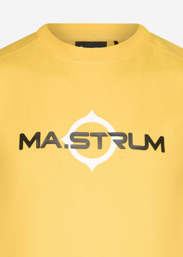 MA.Strum T-Shirts  SS logo print tee - citrus yellow 