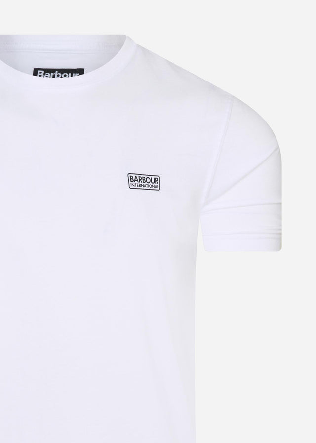 Barbour International T-Shirts  Essential small logo tee - white 
