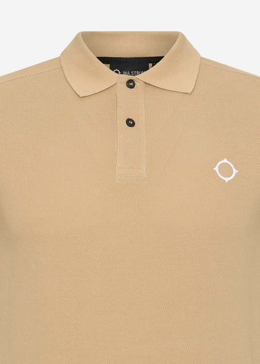 MA.Strum Polo's  SS pique polo - sand 
