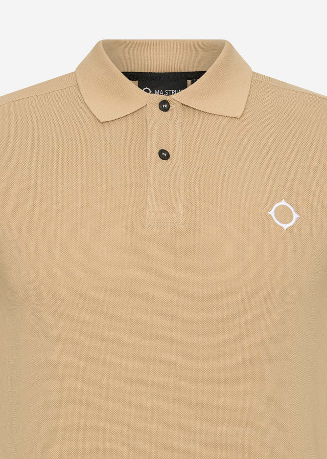 MA.Strum Poloshirts  SS pique polo - sand 