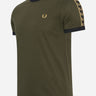 Fred Perry T-shirts  Gold taped ringer t-shirt - hunting green