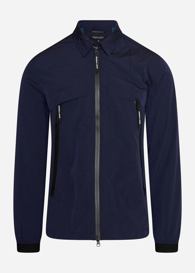 Marshall Artist Overshirts  Molecular kita overshirt - navy 