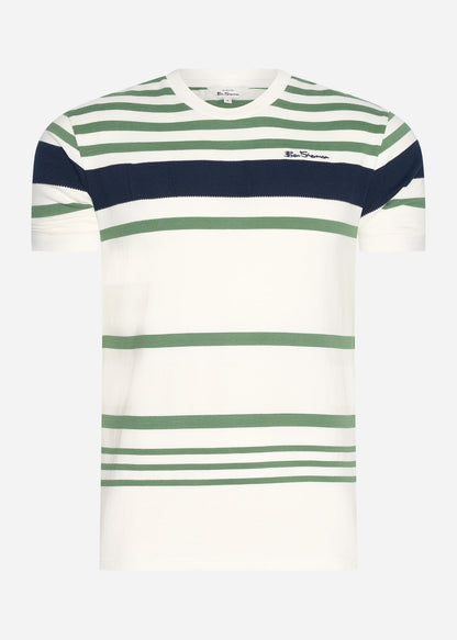 Ben Sherman T-shirts  Engineered stripe tee - snow white 