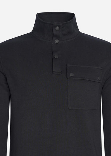 Barbour International Truien  Lever funnel sweat - black 