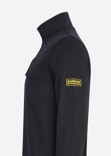 Barbour International Truien  Lever funnel sweat - black 