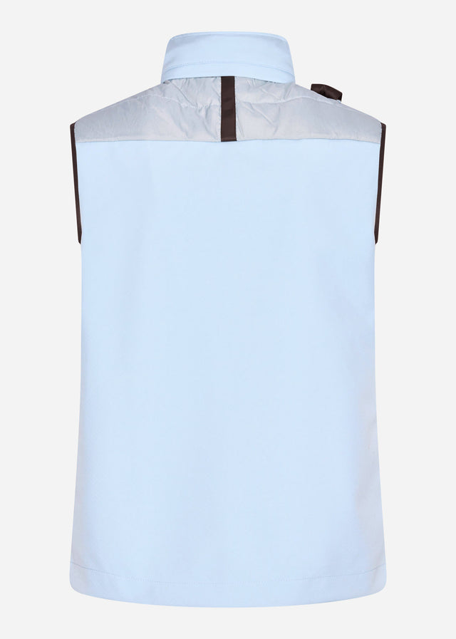 MA.Strum Westen  Softshell down quilt gilet - illusion blue 