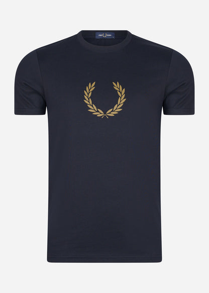 Fred Perry T-shirts  Laurel wreath graphic t-shirt - navy 