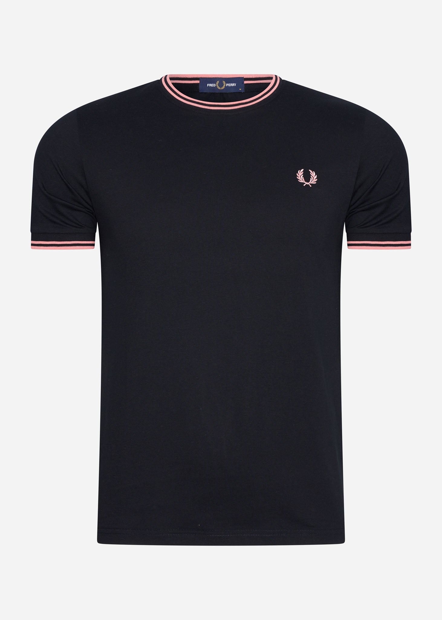 Fred Perry T-shirts  Twin tipped t-shirt - black pink peach 