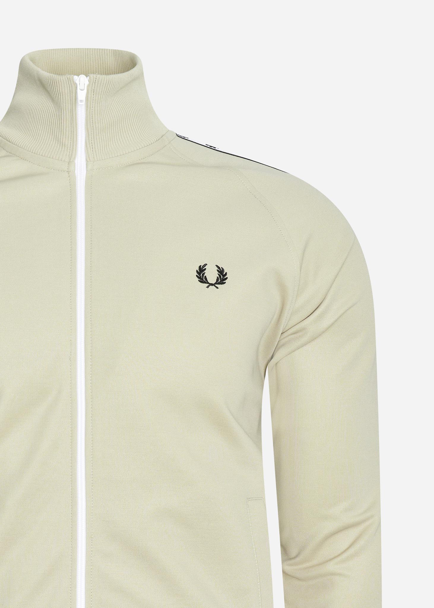 Fred Perry Vesten  Taped track jacket - light oyster 