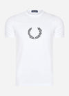 Fred Perry T-shirts  Laurel wreath graphic t-shirt - white 