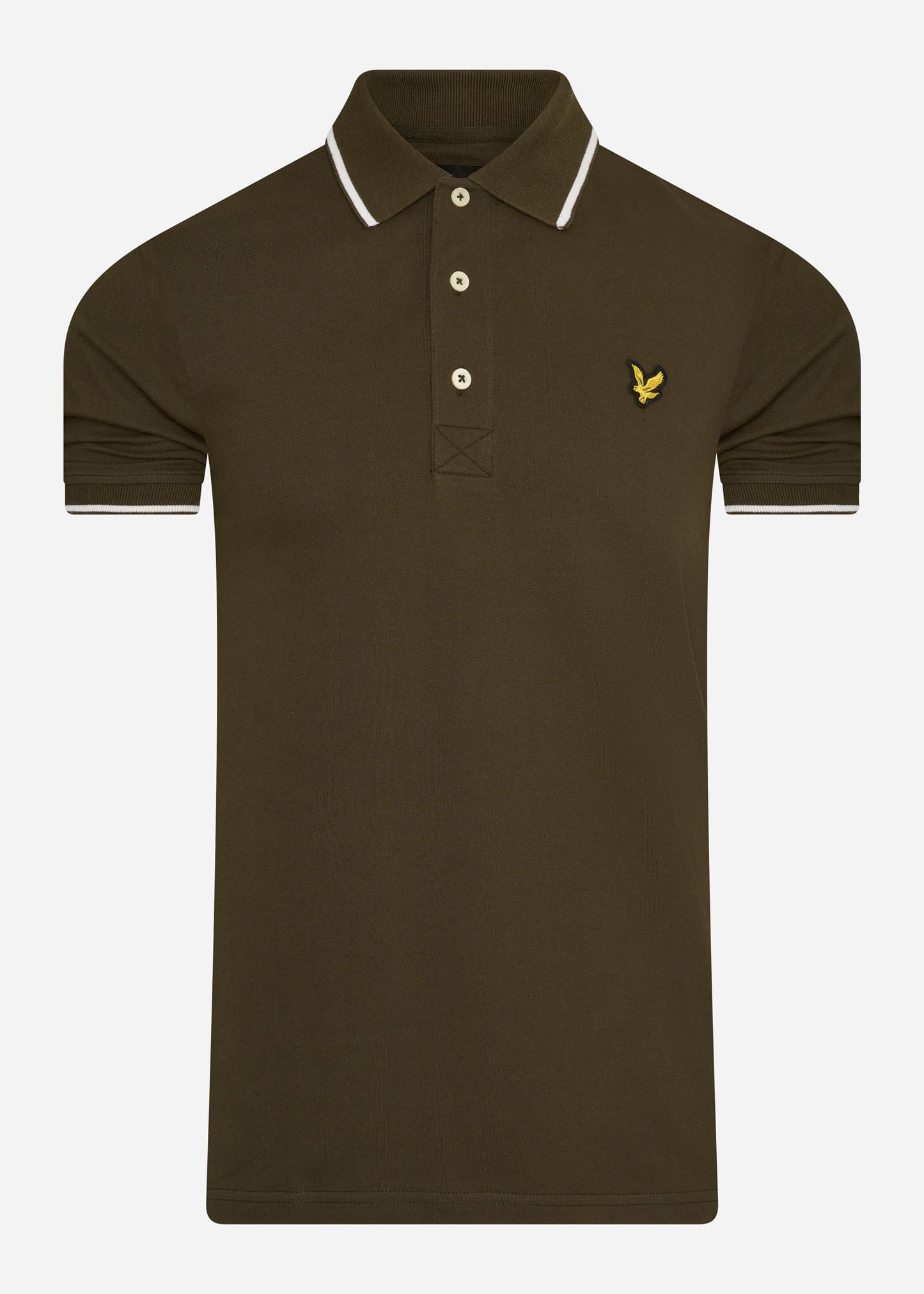 Lyle & Scott Polo's  Tipped polo shirt - olive white 