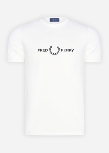 Fred Perry T-shirts Graphic branded t-shirt - snow white