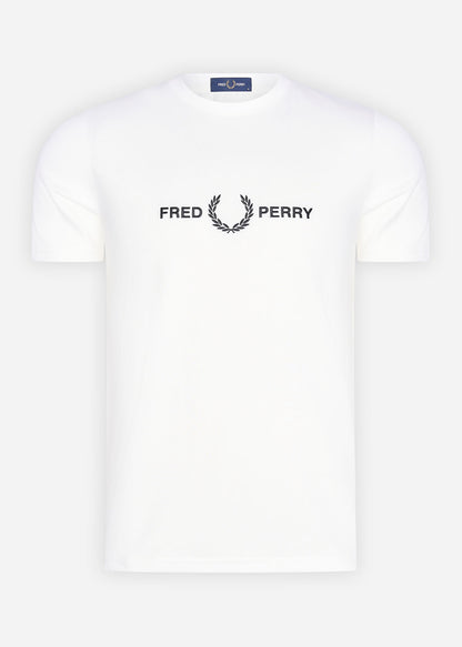 Fred Perry T-shirts  Graphic branded t-shirt - snow white 