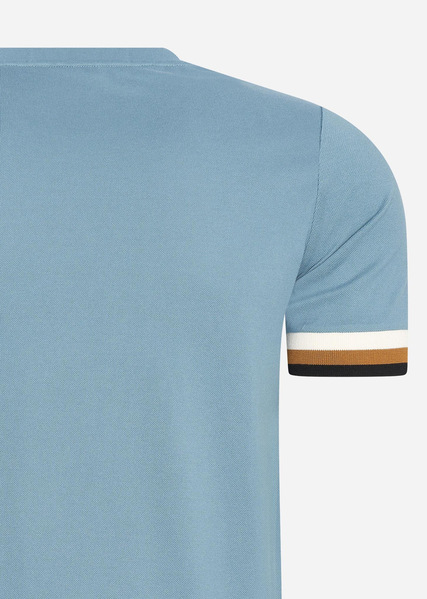 Fred Perry T-shirts  Striped cuff pique t-shirt - ash blue 