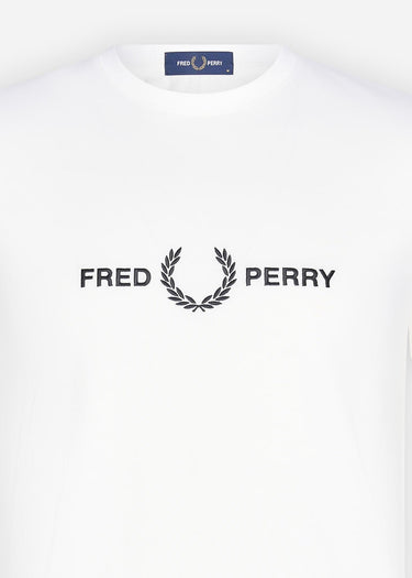 Fred Perry T-shirts Graphic branded t-shirt - snow white (Copy)
