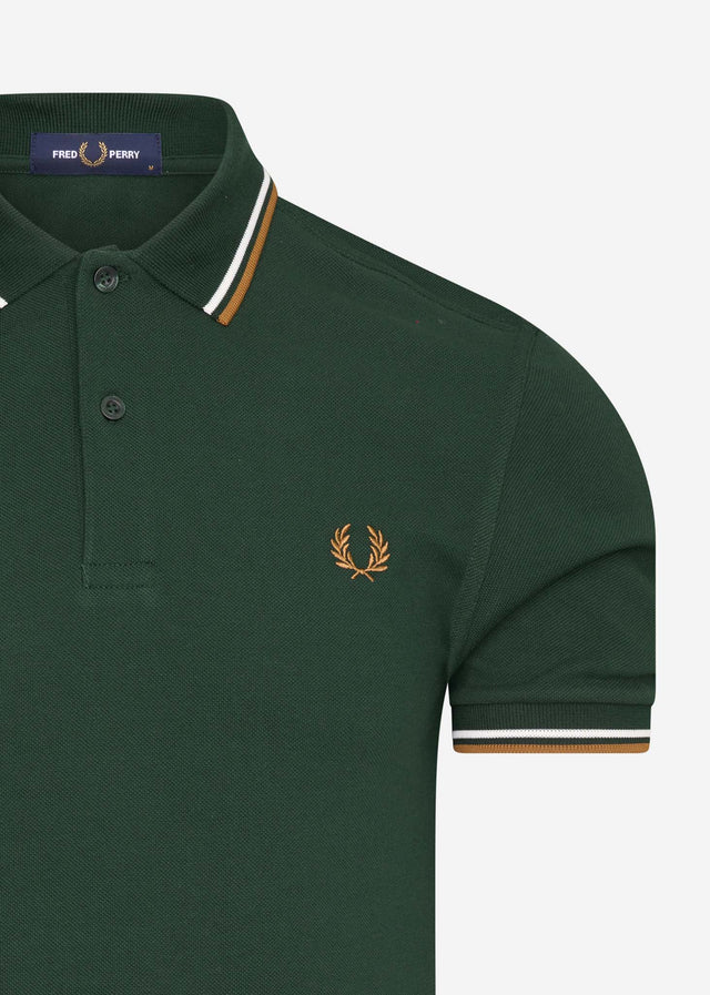 Fred Perry Poloshirts  Twin tipped polo - evergreen 