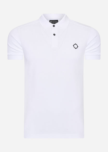 MA.Strum Polo's  SS pique polo - optic white 