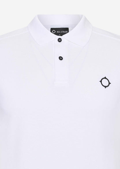 MA.Strum Polo's  SS pique polo - optic white 