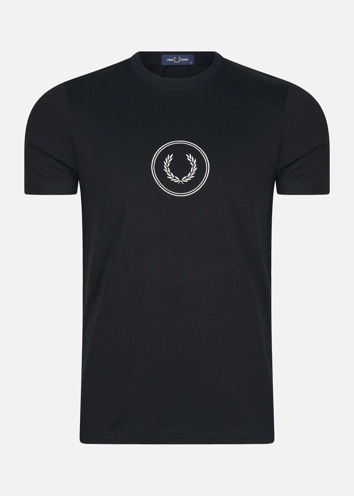 Fred Perry T-shirts  Circle branding t-shirt - black 
