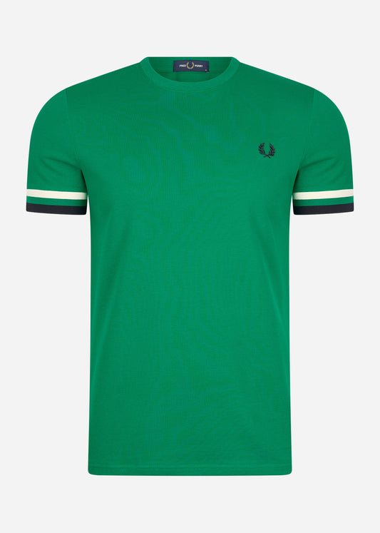 Fred Perry T-shirts  Bold tipped pique t-shirt - fp green 