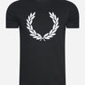 Fred Perry T-shirts  Flock laurel wreath t-shirt - black 