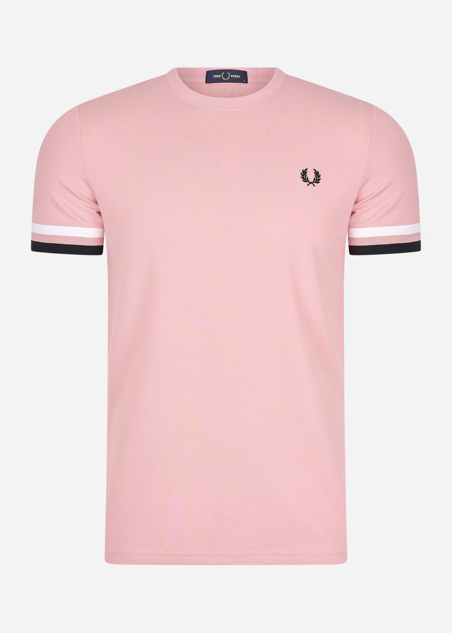 Fred Perry T-shirts  Bold tipped pique t-shirt - chalky pink 