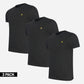 Lyle & Scott T-shirts  Plain t-shirt - jet black 3 pack 