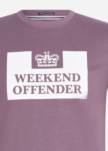 Weekend Offender T-shirts  Prison tee - dark grape 