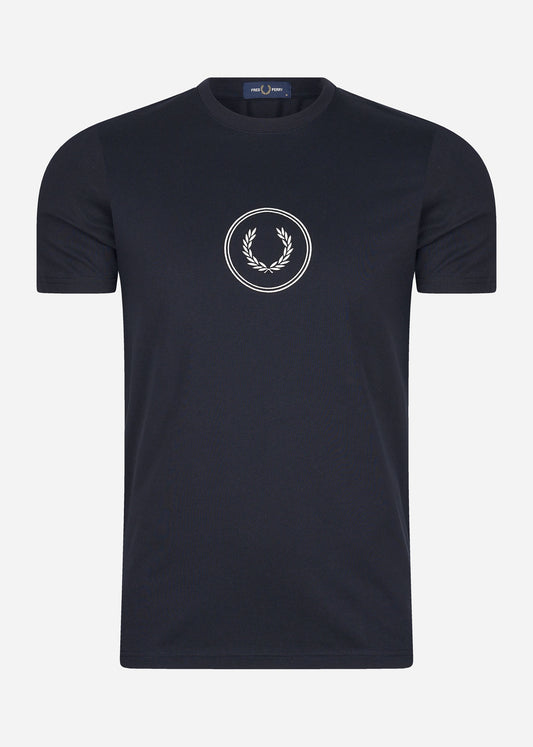 Fred Perry T-shirts  Circle branding t-shirt - navy 