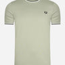 Fred Perry T-shirts  Twin tipped t-shirt - seagrass 