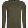 Lyle & Scott Truien  Cotton merino crew jumper - olive 