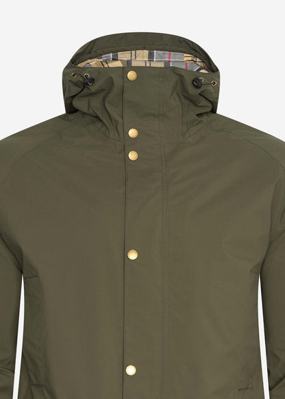 Barbour Jassen  Waterproof hooded bedale - olive dress 