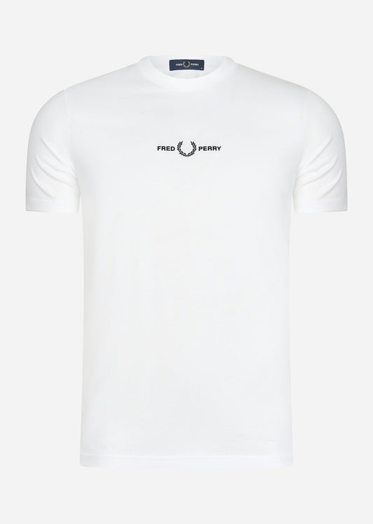 Fred Perry T-shirts  Embroidered t-shirt - white 
