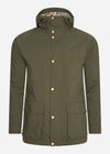 Barbour Jassen  Waterproof hooded bedale - olive dress 