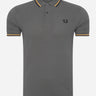 Fred Perry Polo's  Twin tipped polo - gunmetal gold black 