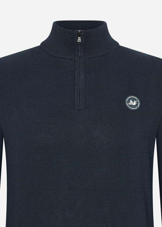 Peaceful Hooligan Pullover  Henlock knitwear - navy 